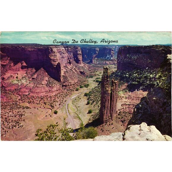 Spider Rock Canyon De Chelley Arizona Postcard Unposted - Picture 1 of 2